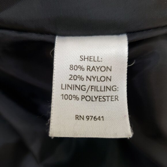 J. Jill Metallic Snap Closure Quilted Jacket Size Medium - Picture 6 of 6